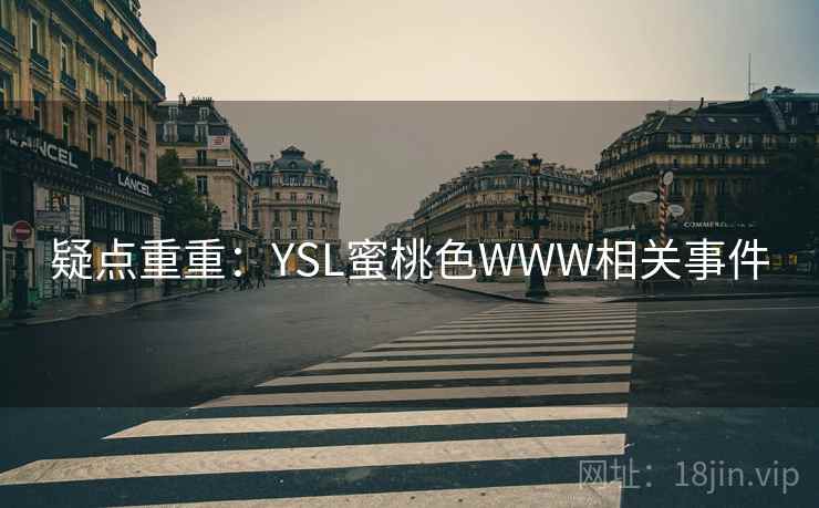 疑点重重：YSL蜜桃色WWW相关事件