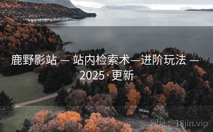 鹿野影站 — 站内检索术—进阶玩法 — 2025·更新