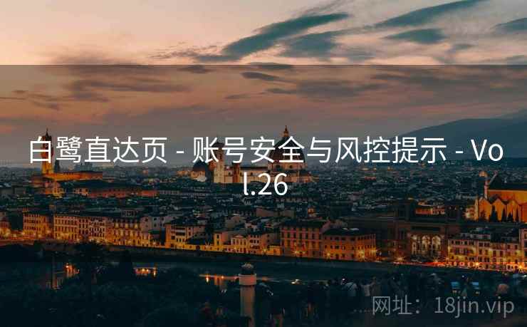 白鹭直达页 - 账号安全与风控提示 - Vol.26