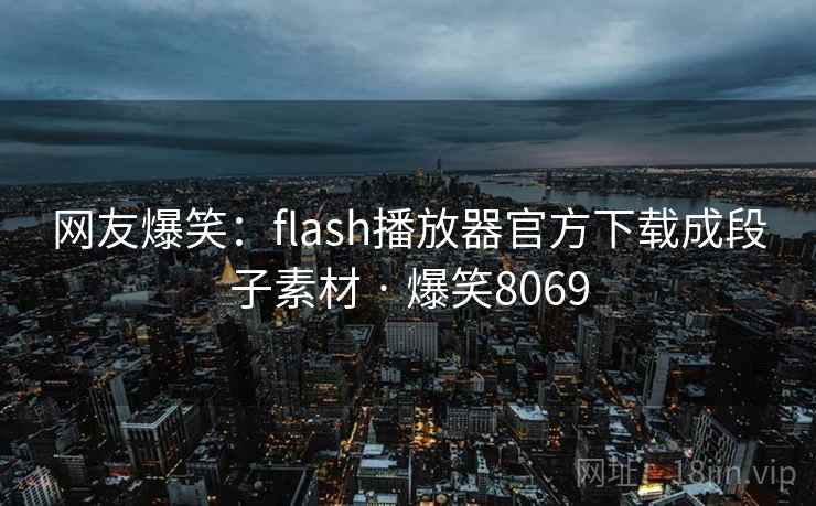 网友爆笑：flash播放器官方下载成段子素材 · 爆笑8069
